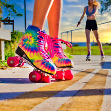 Load image into Gallery viewer, Fit-Tru Cruze Quad TieDye Womens Roller Skates