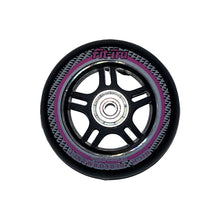 Load image into Gallery viewer, Fit-Tru Cruze 84mm Pink Inline Skate Wheels 4-Pack - Blk/Pnk/Yel
