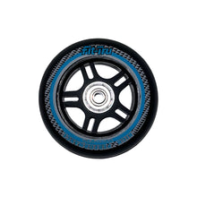 Load image into Gallery viewer, Fit-Tru Cruze 84mm Blue Inline Skate Wheels 4-Pack - Blk/Blu/Gry
