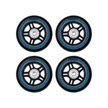 Load image into Gallery viewer, Fit-Tru Cruze 84mm Blue Inline Skate Wheels 4-Pack
